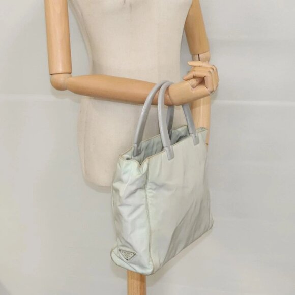 PRADA Hand Bag Nylon Gray Auth fm3988 - Picture 6 of 16